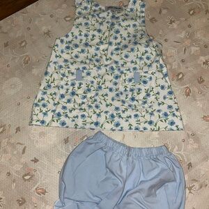 Sweet Dreams Blue and Green Floral Top